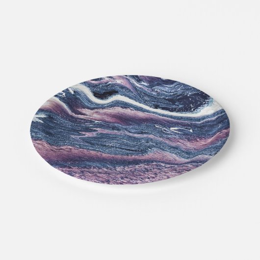 天然石模様 ペーパープレート (アングル)