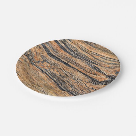 天然石模様 ペーパープレート (アングル)