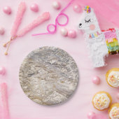 天然石模様 ペーパープレート (パーティー)