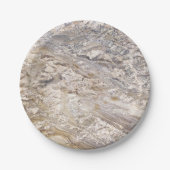 天然石模様 ペーパープレート (正面)