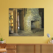 天然石炉 キャンバスプリント (インサイチュ (リビング))