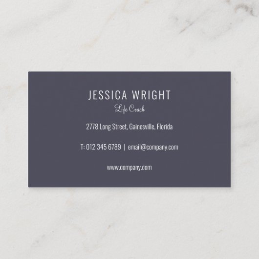 天然石礫ハート 名刺 (裏面)