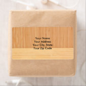 天然竹縁ど木粒ルック ラベル (インサイチュ)