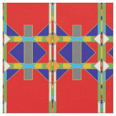 天然米国式のパターン（の模様が）あるな生地 ファブリック (クローズアップ)