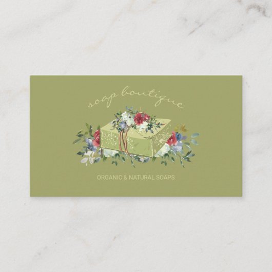 天然緑せっけん 名刺 (正面)