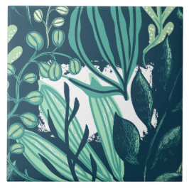 天然緑デザインタイル タイル