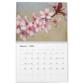 天然美しい花 カレンダー (2月 2026)