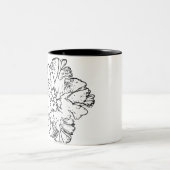 天然花 ツートーンマグカップ (中央)