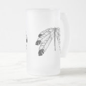 天然芸術のビールのジョッキの野性生物の芸術のMetisガラスのマグ フロストグラスビールジョッキ (正面右)