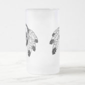 天然芸術のビールのジョッキの野性生物の芸術のMetisガラスのマグ フロストグラスビールジョッキ (中央)