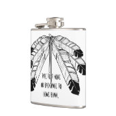 天然芸術のフラスコのカスタムなワシの羽の種族のフラスコ フラスク (左)