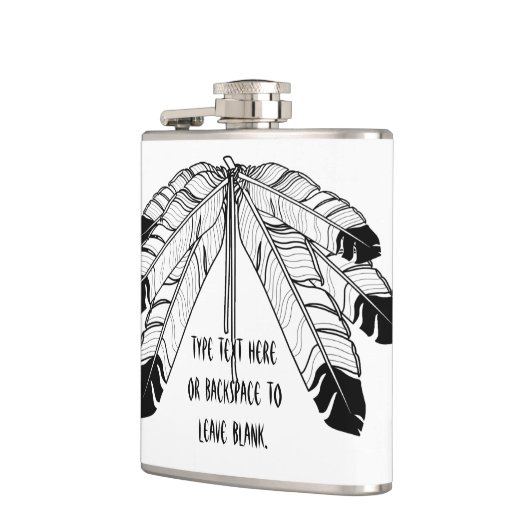 天然芸術のフラスコのカスタムなワシの羽の種族のフラスコ フラスク (左)