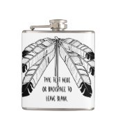 天然芸術のフラスコのカスタムなワシの羽の種族のフラスコ フラスク (正面)