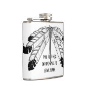 天然芸術のフラスコのカスタムなワシの羽の種族のフラスコ フラスク (右)