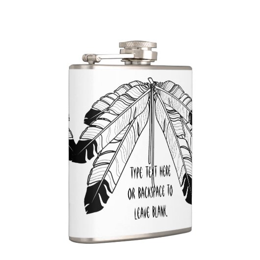 天然芸術のフラスコのカスタムなワシの羽の種族のフラスコ フラスク (右)