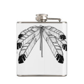 天然芸術のフラスコのカスタムなワシの羽の種族のフラスコ フラスク (裏面)