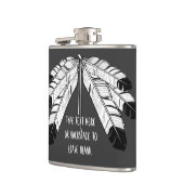 天然芸術のフラスコのカスタムなワシの羽の種族のフラスコ フラスク (左)