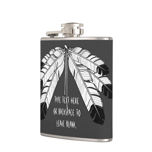 天然芸術のフラスコのカスタムなワシの羽の種族のフラスコ フラスク (左)