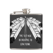 天然芸術のフラスコのカスタムなワシの羽の種族のフラスコ フラスク (正面)