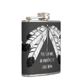 天然芸術のフラスコのカスタムなワシの羽の種族のフラスコ フラスク (右)