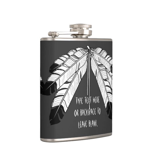 天然芸術のフラスコのカスタムなワシの羽の種族のフラスコ フラスク (右)