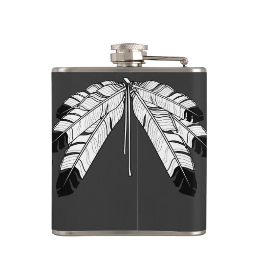 天然芸術のフラスコのカスタムなワシの羽の種族のフラスコ フラスク (裏面)