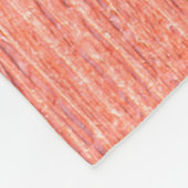 天然茶色の木の質感とシームレスな背景 フリースブランケット (角)