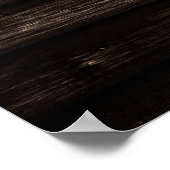 天然茶色の木製クロス ポスター (角)