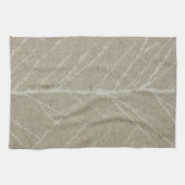 天然葉骨格ベージュボホシック キッチンタオル (横)