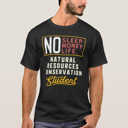 天然資源保全専攻の研究 Tシャツ (正面)