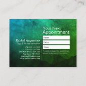 天然霊気マスターヨガ仲介インストラクター 予約カード (裏面)