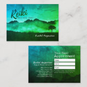 天然霊気マスターヨガ仲介インストラクター 予約カード (正面/裏面)