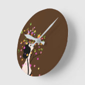 天然香水 ラウンド壁時計 (傾斜)