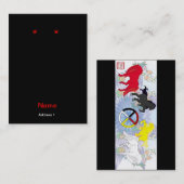 天然馬のイヤリングのブランク 名刺 (正面/裏面)