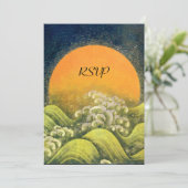 天照大神（アマテラス）太陽神  黄緑黒 招待状 (スタンド正面)