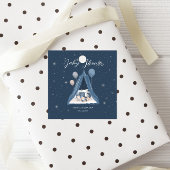 天熊の赤ちゃんシャワー フェイバータグ