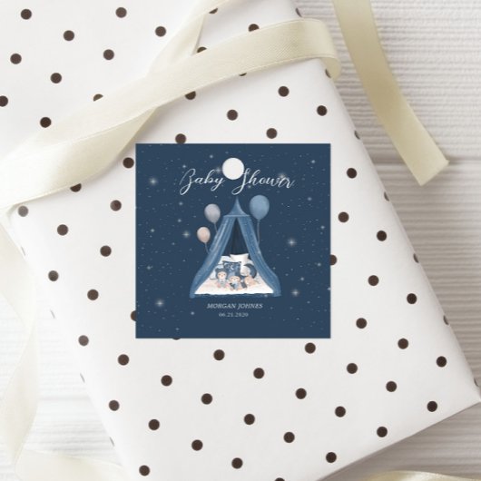 天熊の赤ちゃんシャワー フェイバータグ