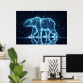 天熊 – Constellation Spirit Animal ポスター (ホームオフィス)