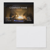 天燃ガスの火の丸太 名刺 (正面/裏面)