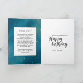 天牛シンボルファンタジータウロス標識誕生日 カード (内部)