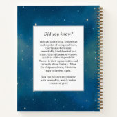 天牛〔占星術の〕十二宮図シンボルファンタジータウロス ノートブック (裏面)