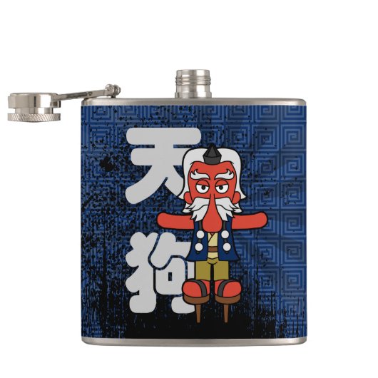 天狗日本の妖怪 フラスク (オープン)