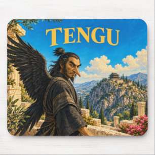 天狗 ゴシックファンタジーモンスター マウスパッド