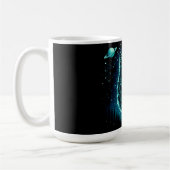 天狼 - 宇宙の遠吠え ワイルドライフ ギャラクシー コーヒーマグカップ (左)
