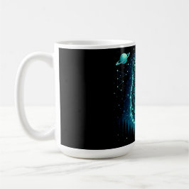天狼 - 宇宙の遠吠え ワイルドライフ ギャラクシー コーヒーマグカップ