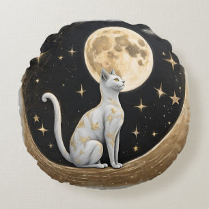 天猫猫好き ラウンドクッション