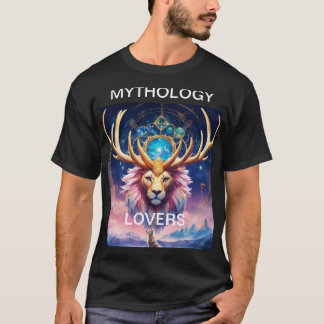 天獅子牡鹿：神話の融合 Tシャツ