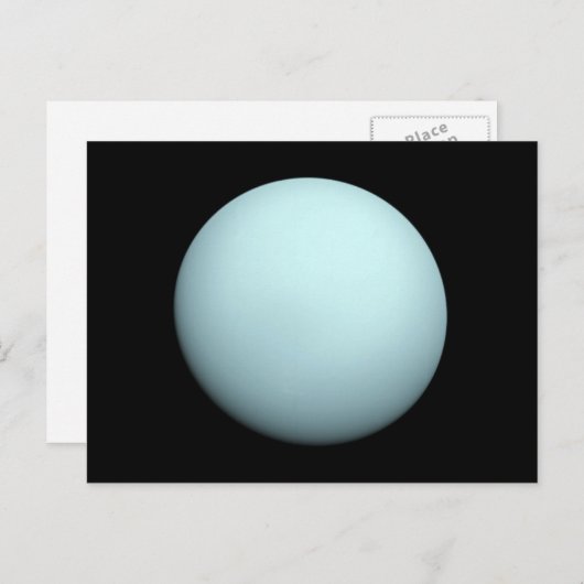 天王星の宇宙写真 ポストカード (正面/裏面)