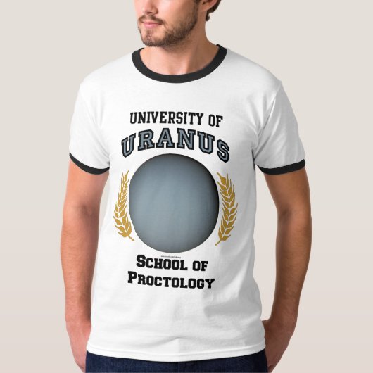 天王星のTシャツの大学 Tシャツ (正面)