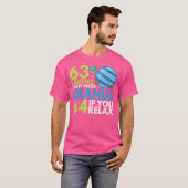 天王星は地球63個分!面白い天文学 Tシャツ (正面フル)